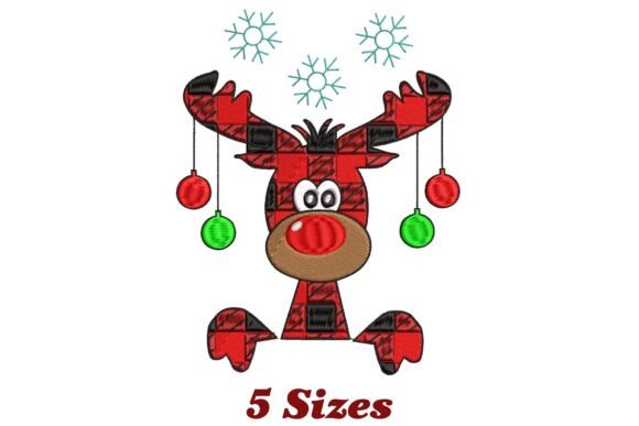 Buffalo Plaid Reindeer Christmas