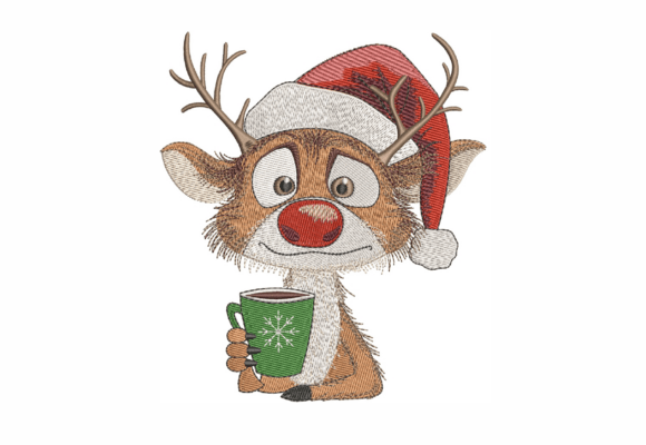 Funny Deer: A Playful Holiday Embroidery Design Review