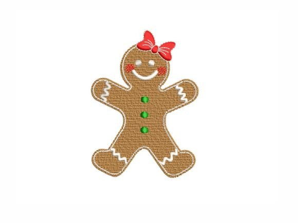 Gingerbread: A Whimsical Yet Professional Embroidery Design for Small Business Merch