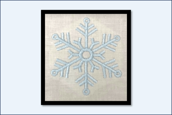 Snowflake-5 Point-C: A Refined Holiday Embroidery Staple