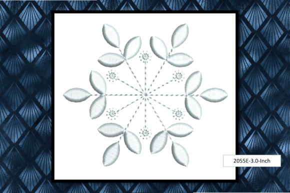 Snowflake-Trilogy-D: A Delicate Holiday Embroidery Staple
